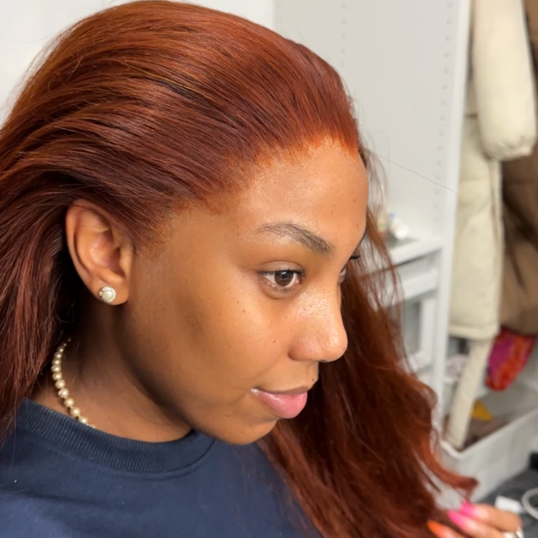 Nafeesa Ginger Bouncy Curly Wig